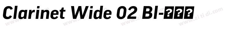 Clarinet Wide 02 Bl字体转换